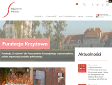 Tablet Screenshot of krzyzowa.org.pl